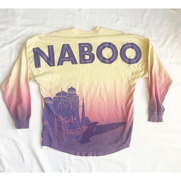 Disney Tops - Disney Star Wars Spirit Jersey Adult XS Naboo Galaxy's Edge Tie Dye Yellow